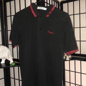 Salvatore ferrágamo Black Polo Shirt